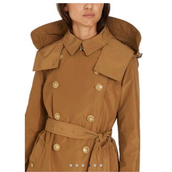 Burberry Detachable Hood Taffeta Trench Coat - Picture 4 of 10